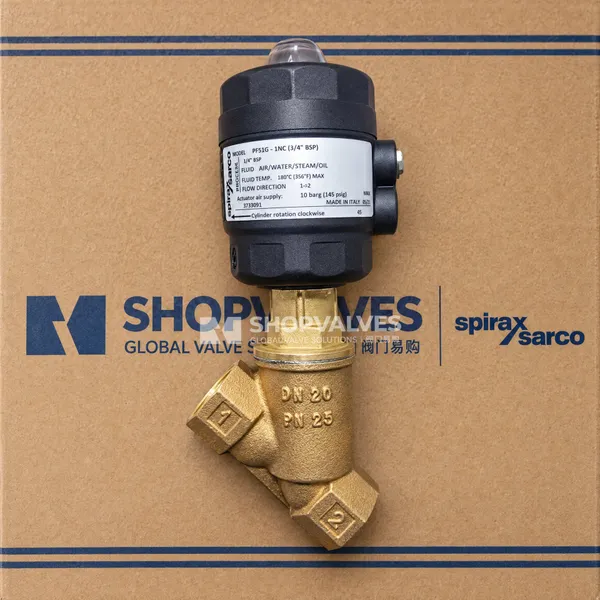 斯派莎克 Spirax Sarco PF51G 青铜气动活塞开关角阀