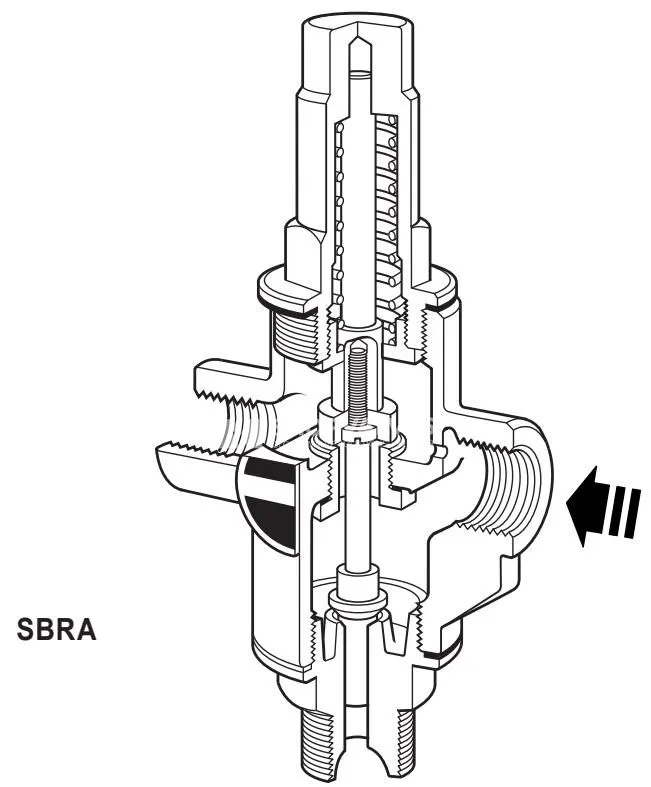斯派莎克 Spirax Sarco SBRA 自作用温度控制阀尺寸图