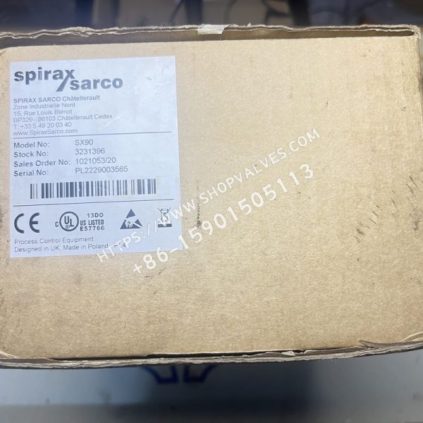 Controlador de proceso Spirax Sarco SX90 Embalaje