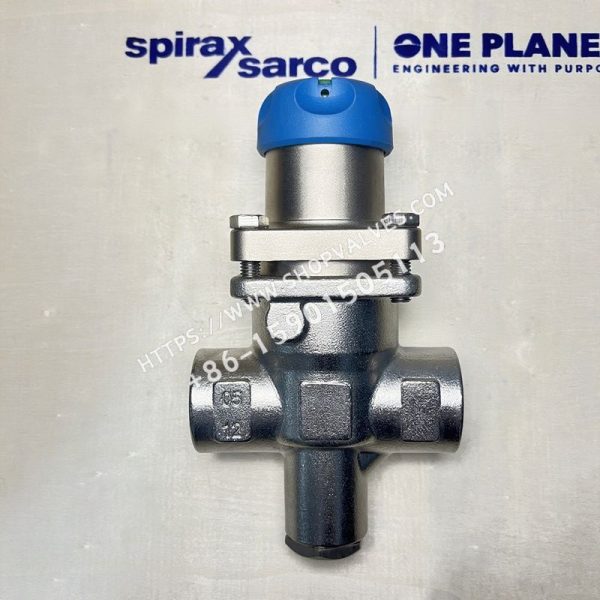 Spirax Sarco SRV2S Válvula reductora de presión de acero inoxidable roscada DN25 Lado posterior