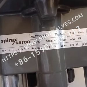 斯派莎克 Spirax Sarco AEL5电动执行器 铭牌