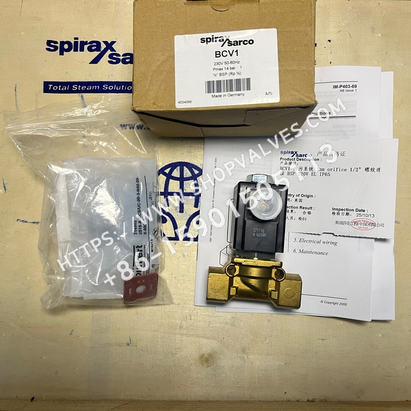 Спиракс Сарко (Spirax Sarco) BCV1 1/2 "BSP 230V Дренажный электромагнитный клапан - Упаковка и продукты
